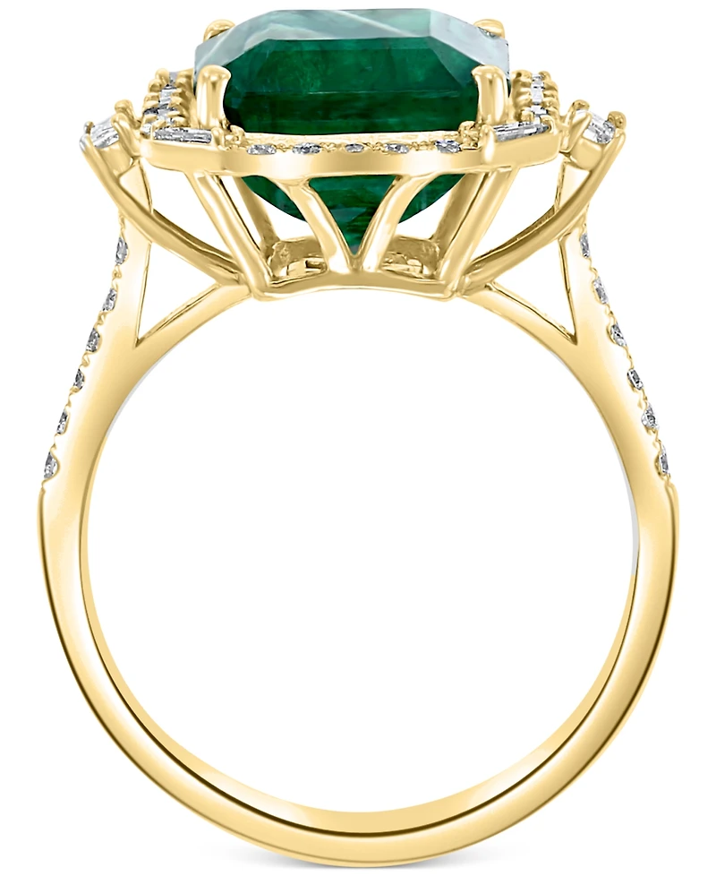 Effy Emerald (5-1/2 ct. t.w.) & Diamond (1/2 Statement Ring 14k Gold or White