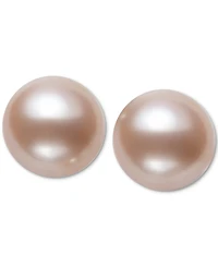Belle de Mer Cultured Freshwater Button Pearl (8-9mm) Stud Earrings