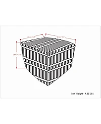 Safford Square Woven Outdoor and Indoor Pouf