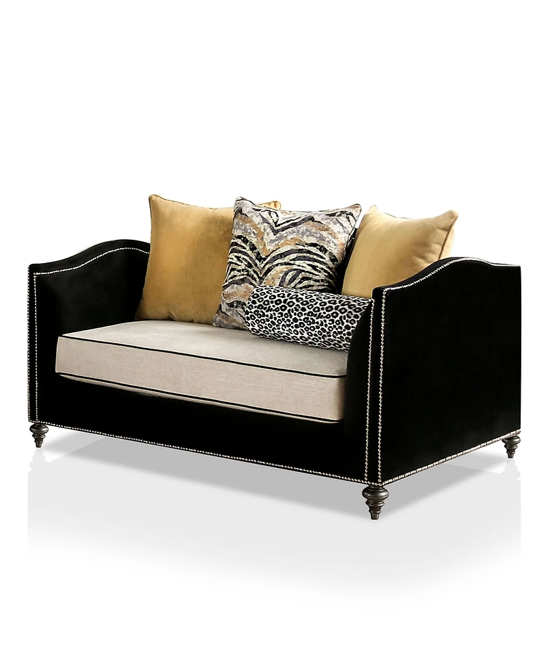 Furniture of America Mariposa Upholstered Loveseat