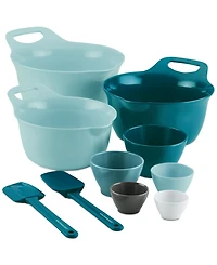 Rachael Ray 10-Pc. Mix and Measure Mixing Bowl Measuring Cup Utensil Set