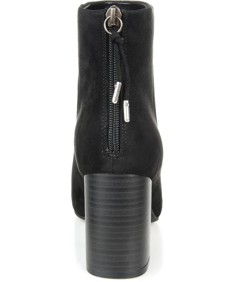 Journee Collection Women's Audrina Stacked Heel Dress Booties