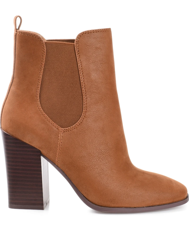 Journee Collection Women's Maxxie Stacked Block Heel Booties
