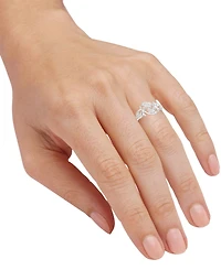 Diamond Vine-Inspired Ring (1/5 ct. t.w.) Sterling Silver.