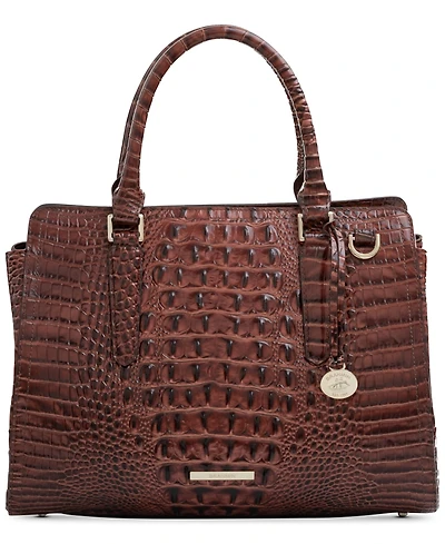 Brahmin Women's Finley Leather Large Satchel Bag