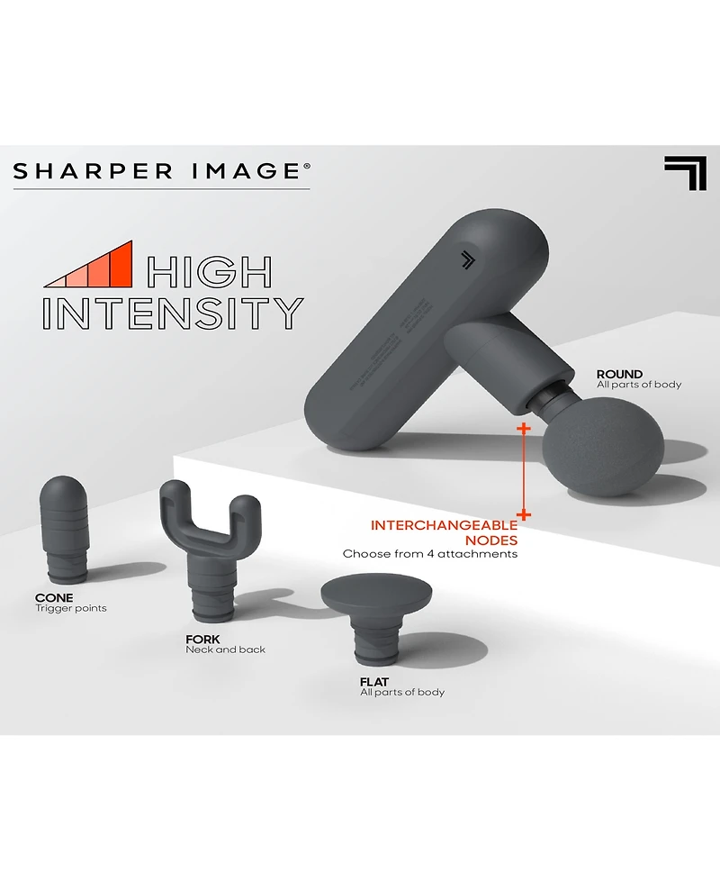 Sharper Image Powerboost Move Deep Tissue Travel Percussion Massager
