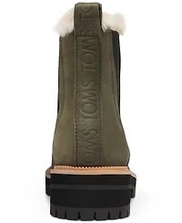 Toms Women's Dakota Cozy Water-Resistant Chelsea Lug Booties