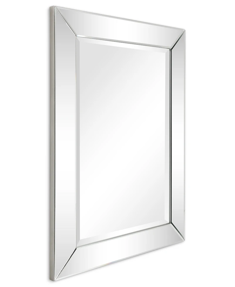 Empire Art Direct Solid Wood Frame Covered with Beveled Clear Mirror - 40" x 30"