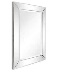 Empire Art Direct Solid Wood Frame Covered with Beveled Clear Mirror - 40" x 30"