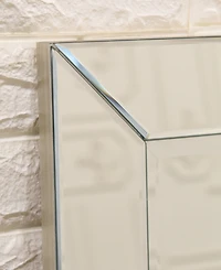 Empire Art Direct Solid Wood Frame Covered with Beveled Clear Mirror Panels - 24" x 54"