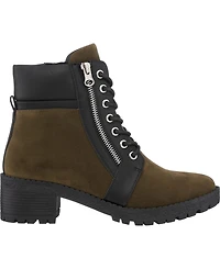Gc Shoes Women's Taylor Color Block Lace Up Combat Booties