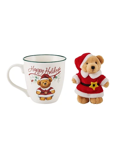 Winterberry Happy Holidays Bear & Mug Set