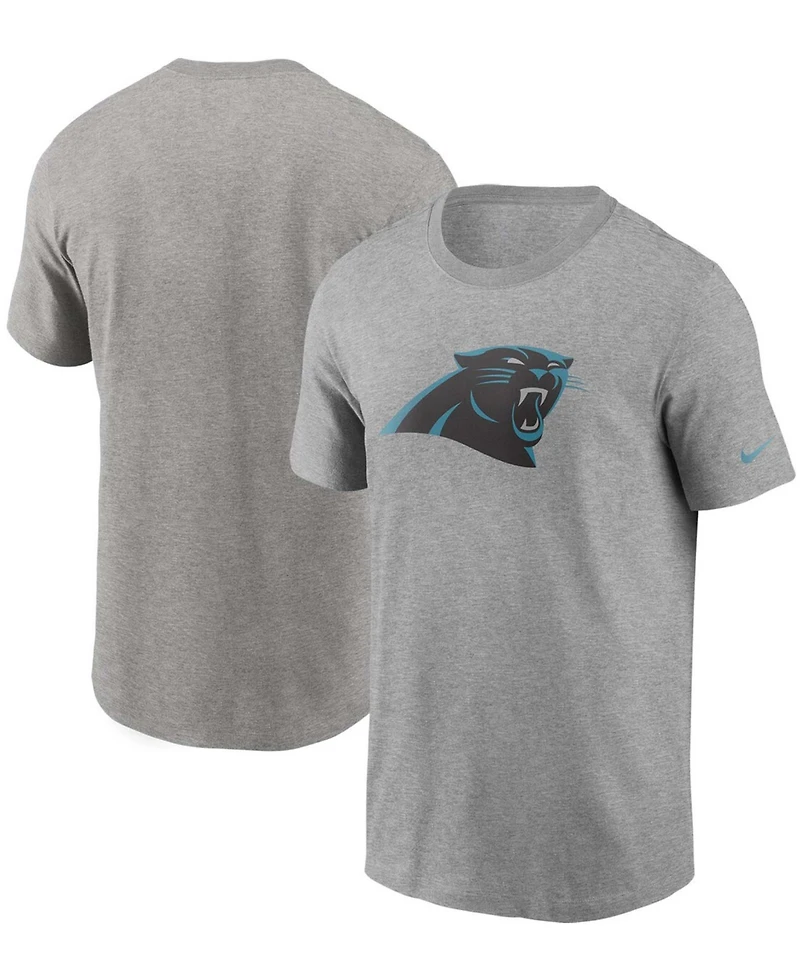 Men's Heathered Gray Carolina Panthers Primary Logo T-shirt