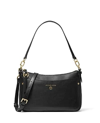 Michael Michael Kors Women's Jet Set Charm Top Zip Leather Convertible Crossbody Shoulder Bag