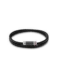 Tommy Hilfiger Men's Leather Braided Bracelet