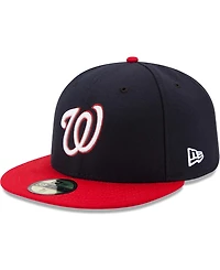 New Era Men's Washington Nationals Alternate Authentic Collection On-Field 59FIFTY Fitted Hat