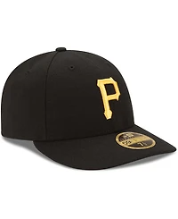 New Era Men's Black Pittsburgh Pirates Authentic Collection On Field Low Profile Game 59FIFTY Fitted Hat