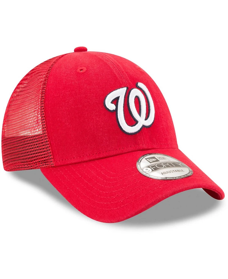 New Era Washington Nationals Trucker 9FORTY Adjustable Snapback Cap