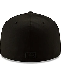 New Era Men's Black Miami Marlins 2019 Black-on-Black 59FIFTY Fitted Hat