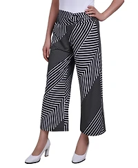 Women's Cropped Pull On with Faux Belt Pants