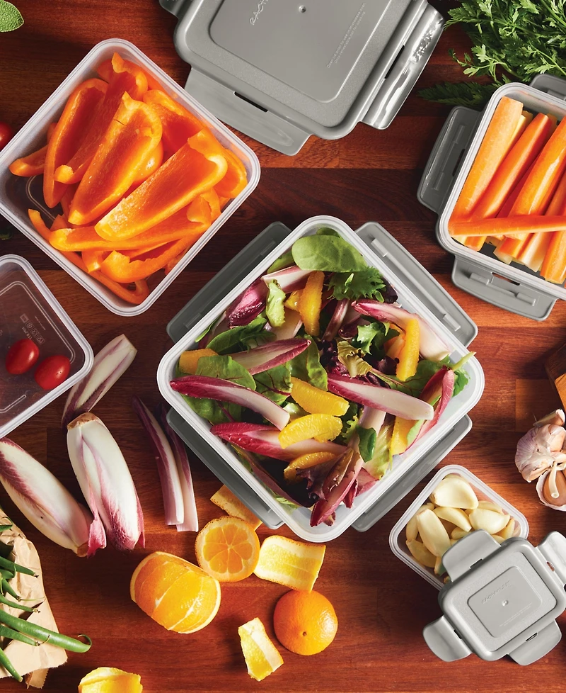 Rachael Ray Stacking 10-Pc. Square Food Storage Container Set