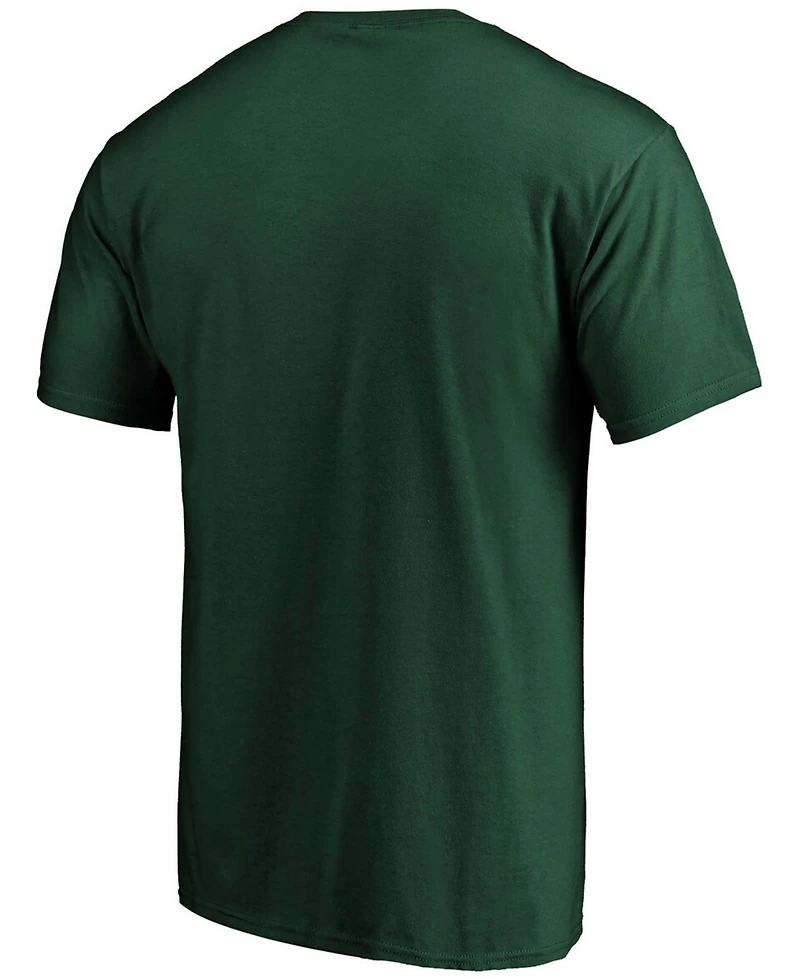 Men's Green Minnesota Wild Team Primary Logo T-shirt