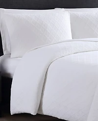 Double Diamond Matelasse 3 Piece Duvet Cover Set