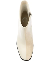 Journee Collection Women's January Two Tone Booties