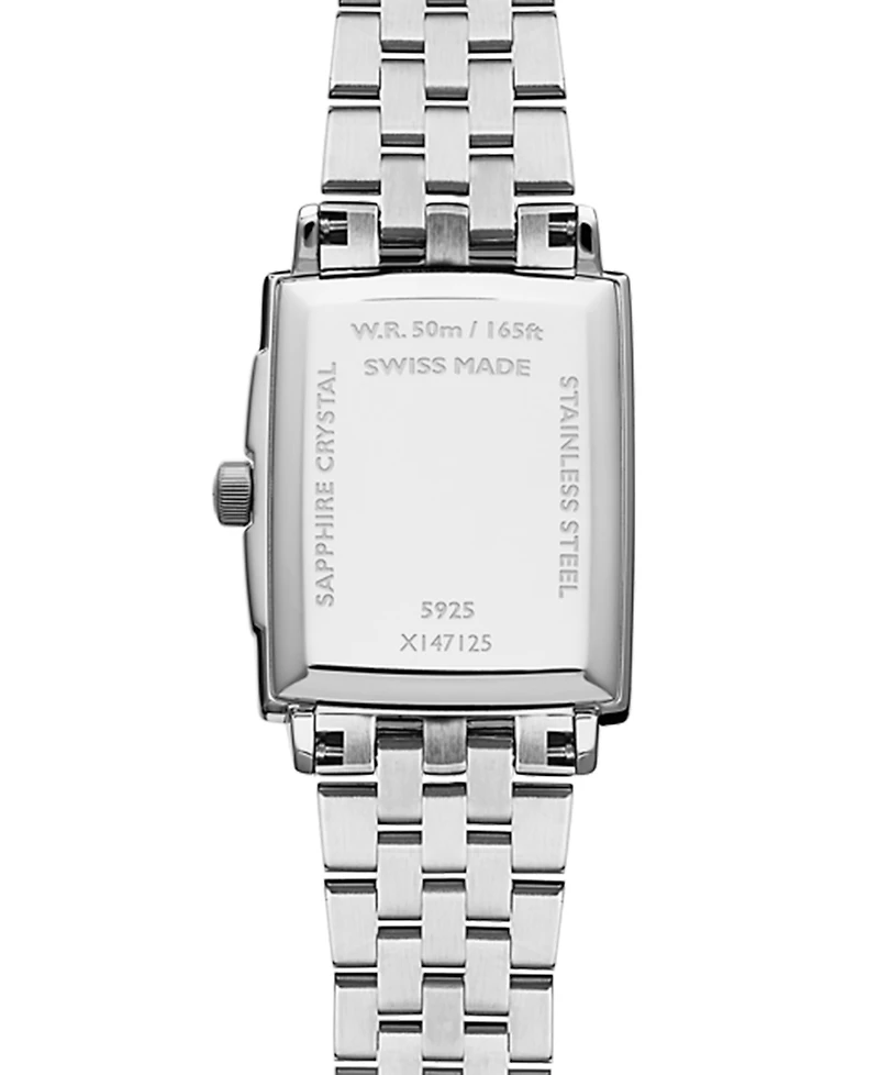 Raymond Weil Women's Swiss Toccata Stainless Steel Bracelet Watch 22.6x28.1mm