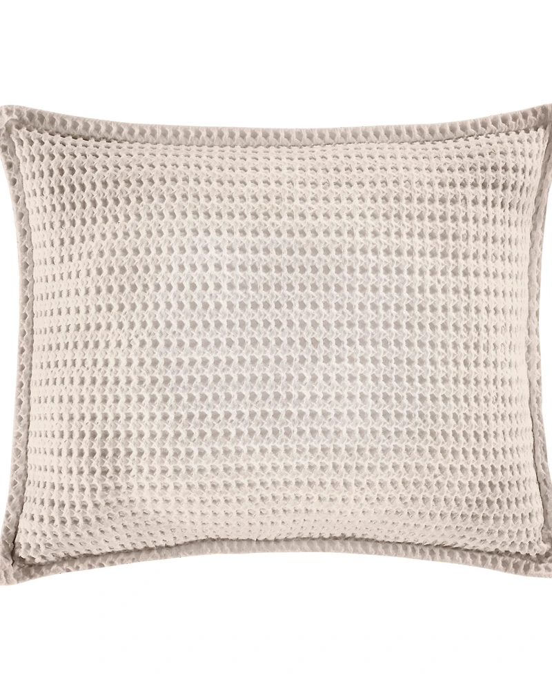 White Sand Pebble Beach Honeycomb Sham, King