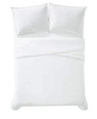 Charisma Solid 310 Thread Count Cotton Sateen Duvet Cover Set, King