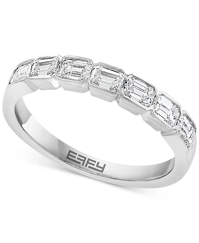 Effy Diamond Emerald-Cut Band (3/4 ct. t.w.) in 14k White Gold