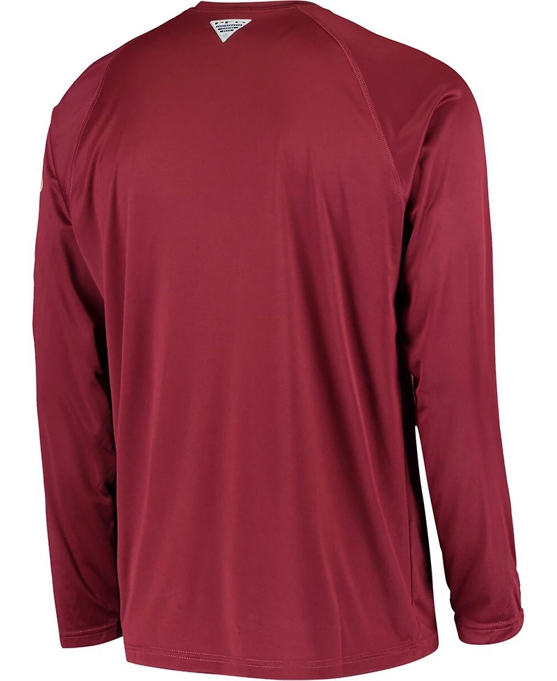 Men's Pfg Garnet Florida State Seminoles Terminal Tackle Omni-Shade Long Sleeve T-shirt