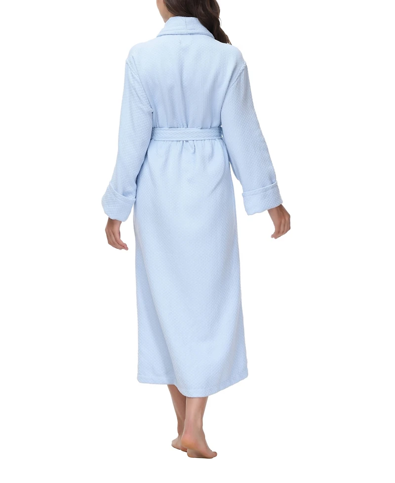 Ink+Ivy Women's Diamond Waffle Look Robe