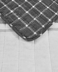 Nautica Fleetville Cotton Reversible 2 Piece Quilt Set, Twin