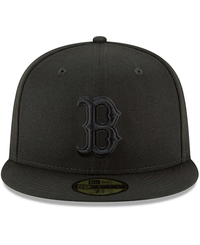 Men's Black Boston Red Sox Primary Logo Basic 59FIFTY Fitted Hat