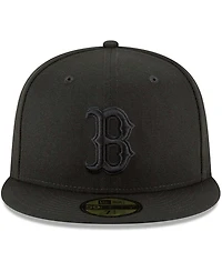Men's Black Boston Red Sox Primary Logo Basic 59FIFTY Fitted Hat