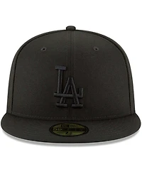 Men's Black Los Angeles Dodgers Primary Logo Basic 59FIFTY Fitted Hat