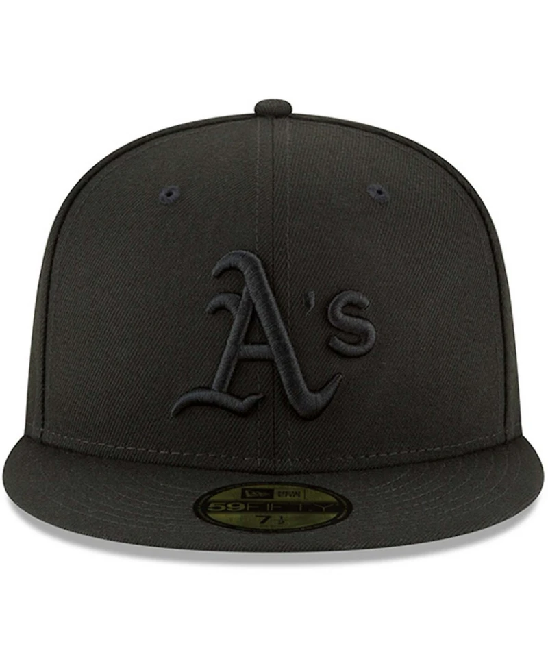 Men's Black Oakland Athletics Primary Logo Basic 59FIFTY Fitted Hat