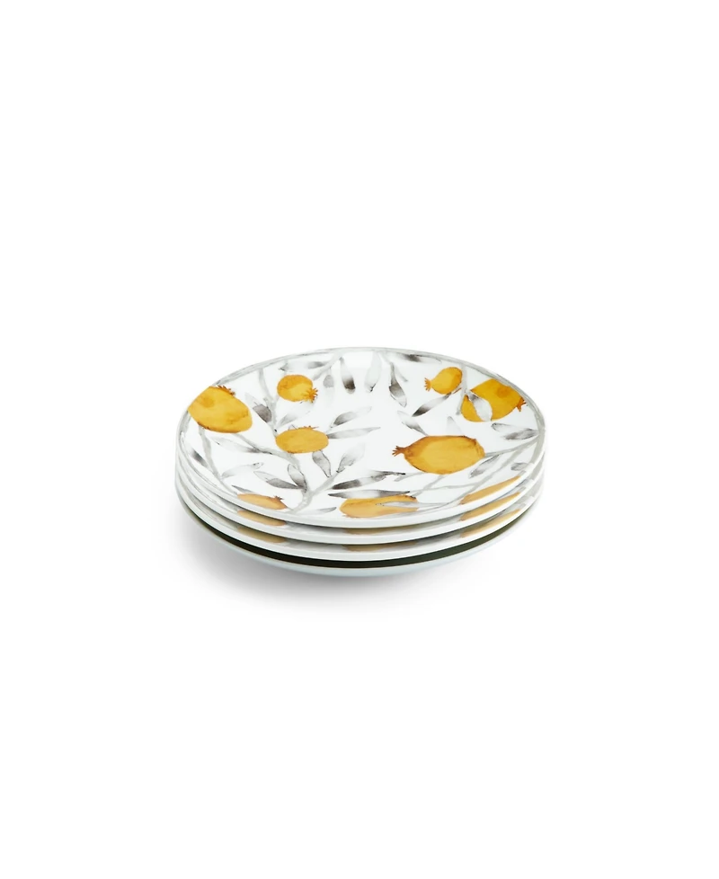 Pomegranate Tidbit Plate Set, 4 Piece
