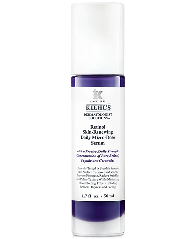 Kiehl's Since 1851 Micro-Dose Anti-Aging Retinol Serum with Ceramides and Peptide, 1.7-oz.