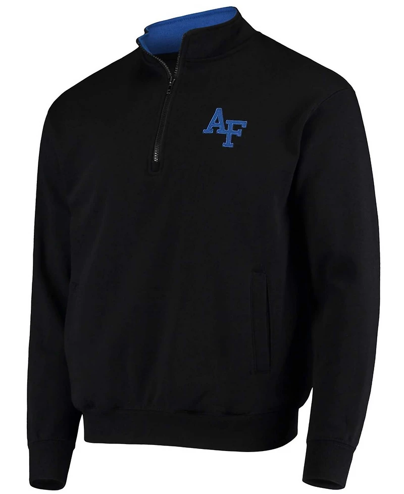 Men's Colosseum Air Force Falcons Tortugas Team Logo Quarter-Zip Jacket