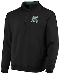 Men's Black Michigan State Spartans Tortugas Logo Quarter-Zip Jacket