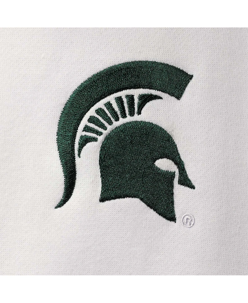 Men's White Michigan State Spartans Tortugas Logo Quarter-Zip Jacket