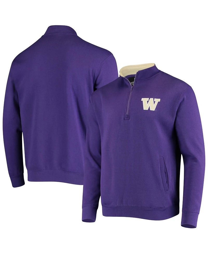 Men's Purple Washington Huskies Tortugas Logo Quarter-Zip Jacket