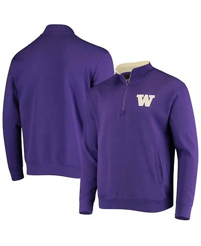 Men's Purple Washington Huskies Tortugas Logo Quarter-Zip Jacket