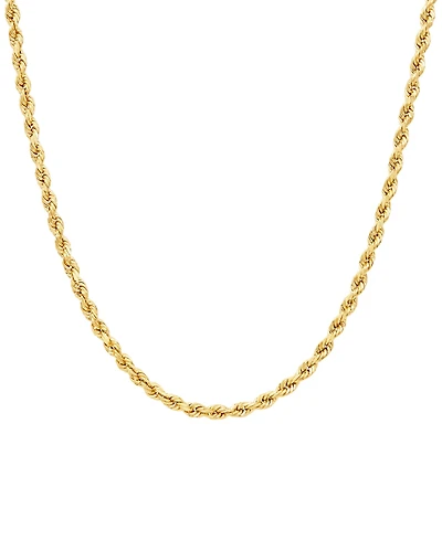 Rope Link 22" Chain Necklace in 10k Gold