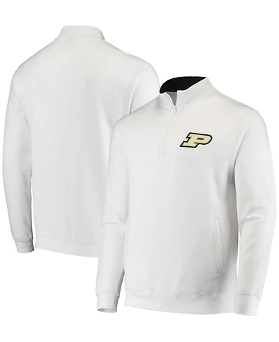 Men's White Purdue Boilermakers Tortugas Logo Quarter-Zip Jacket