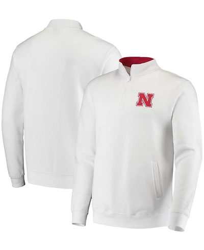 Men's White Nebraska Huskers Tortugas Logo Quarter-Zip Jacket