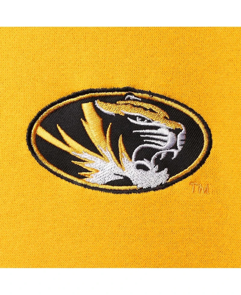 Men's Gold-Tone Missouri Tigers Tortugas Logo Quarter-Zip Jacket